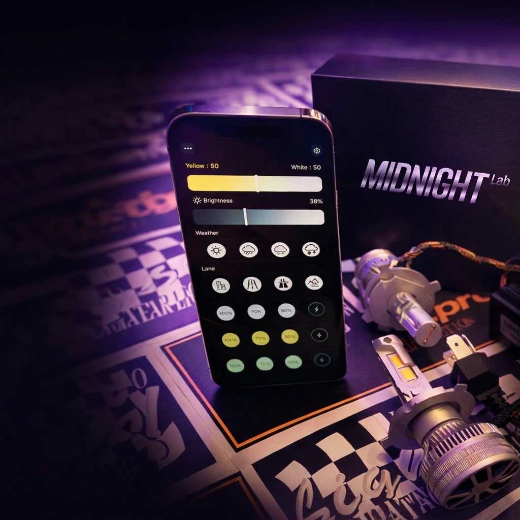 MIDNIGHT Lab™ Smart LED Крушки за Фарове